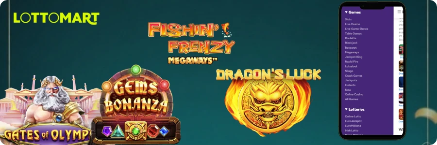 Lottomart Casino games